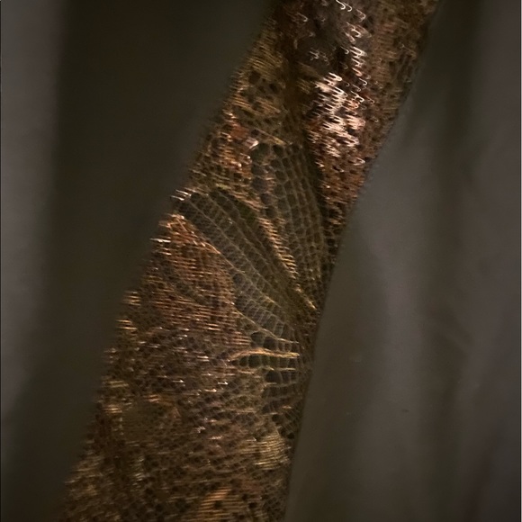 Black Versace Vintage Lace Leather Top Size S - Picture 5 of 8